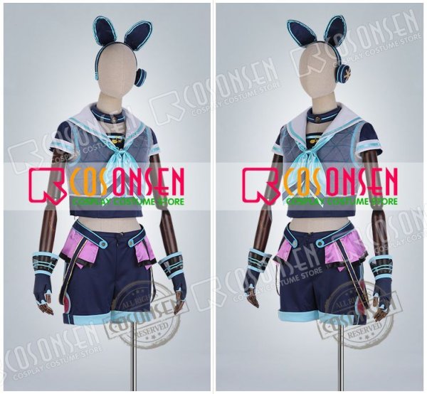 画像3: あんさんぶるスターズ あんスタ アミューズメント☆ネコとウサギのライブパーティ 仁兎なずな コスプレ衣装