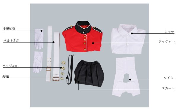 画像10: 【25%OFF】Fate/Grand Order FGO ナイチンゲール コスプレ衣装 霊基再臨 第1段階