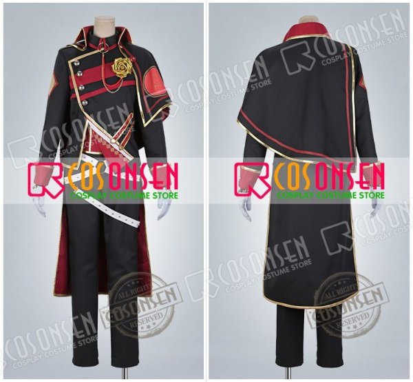 画像3: 【25%OFF】あんさんぶるスターズ あんスタ 招待★ブラックブラッドバンケット 大神晃牙 コスプレ衣装