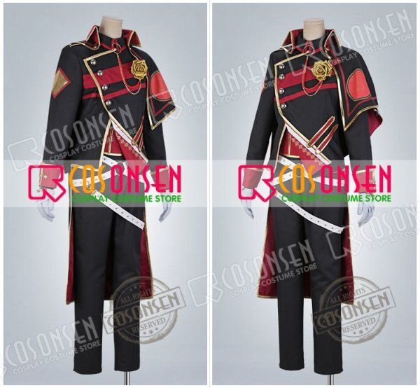 画像4: 【25%OFF】あんさんぶるスターズ あんスタ 招待★ブラックブラッドバンケット 大神晃牙 コスプレ衣装