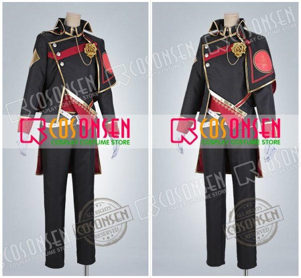 画像3: 【25%OFF】あんさんぶるスターズ あんスタ 招待★ブラックブラッドバンケット 乙狩アドニス  コスプレ衣装