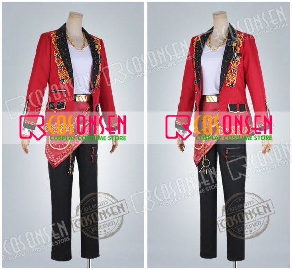 画像12: 【25%OFF】あんさんぶるスターズ あんスタ Saga*かけ上がるレインボーステージ 守沢千秋 コスプレ衣装 刺繍版