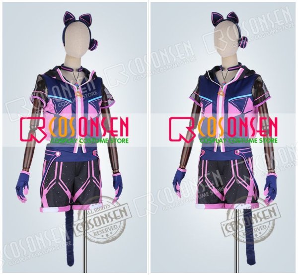画像3: 【25%OFF】あんさんぶるスターズ あんスタ アミューズメント☆ネコとウサギのライブパーティ 葵ひなた コスプレ衣装
