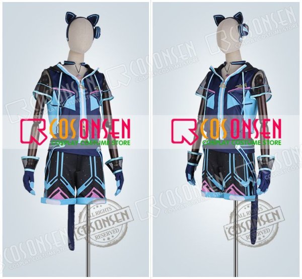 画像3: 【25%OFF】あんさんぶるスターズ あんスタ アミューズメント☆ネコとウサギのライブパーティ 葵ゆうた コスプレ衣装