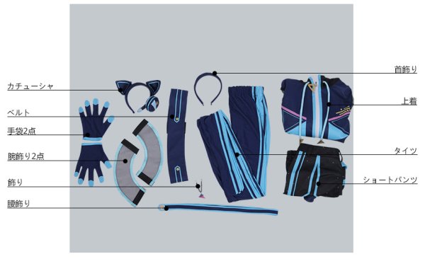 画像8: 【25%OFF】あんさんぶるスターズ あんスタ アミューズメント☆ネコとウサギのライブパーティ 葵ゆうた コスプレ衣装