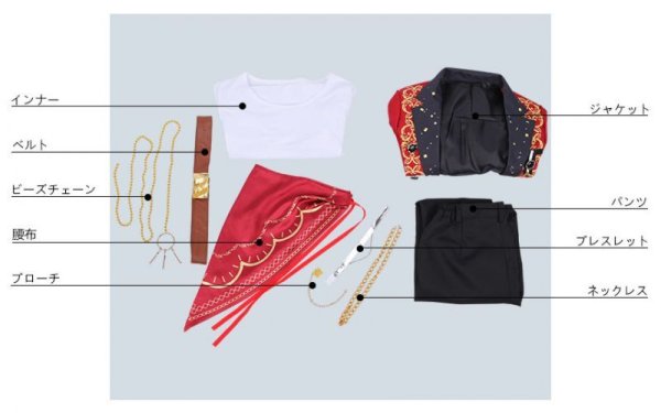 画像10: 【25%OFF】あんさんぶるスターズ あんスタ Saga*かけ上がるレインボーステージ 守沢千秋 コスプレ衣装