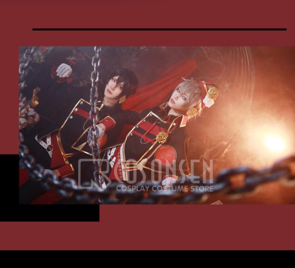 画像14: 【25%OFF】あんさんぶるスターズ あんスタ 招待★ブラックブラッドバンケット 大神晃牙 コスプレ衣装