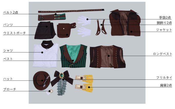 画像10: 【25%OFF】あんさんぶるスターズ あんスタ 発見!スチームパンクミュージアム 影片みか コスプレ衣装