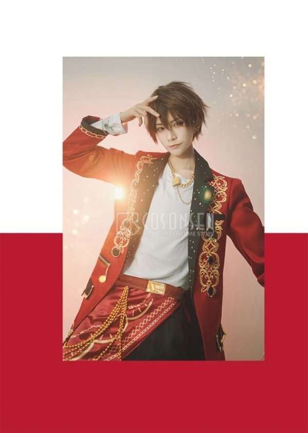 画像9: 【25%OFF】あんさんぶるスターズ あんスタ Saga*かけ上がるレインボーステージ 守沢千秋 コスプレ衣装 刺繍版