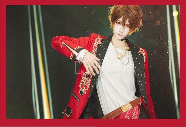 画像7: 【25%OFF】あんさんぶるスターズ あんスタ Saga*かけ上がるレインボーステージ 守沢千秋 コスプレ衣装 刺繍版