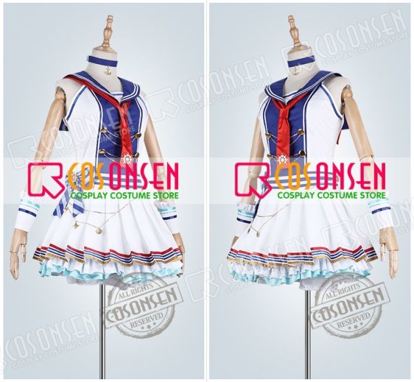 画像3: 【25%OFF】アイドルマスター アイマス マリンガール・カーニバル衣装 サマプリ 川島瑞樹 日野茜 堀裕子 上田鈴帆 難波笑美 コスプレ衣装