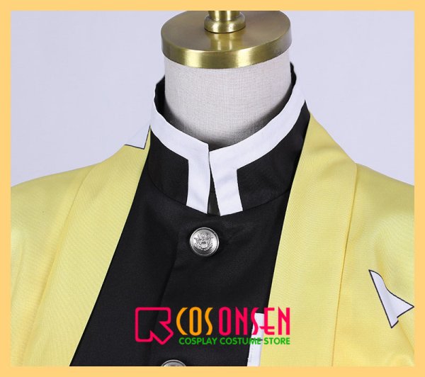 画像4: 鬼滅の刃 鬼殺隊隊服 我妻善逸 コスプレ衣装