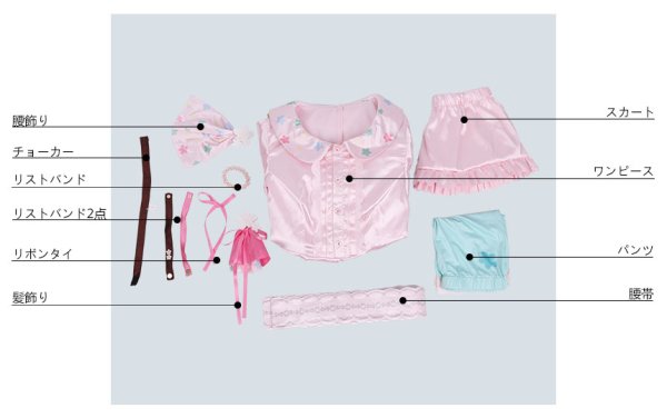 画像12: 【25%OFF】アイドルマスター アイマス O-Ku-Ri-Mo-No Sunday 久川凪 コスプレ衣装