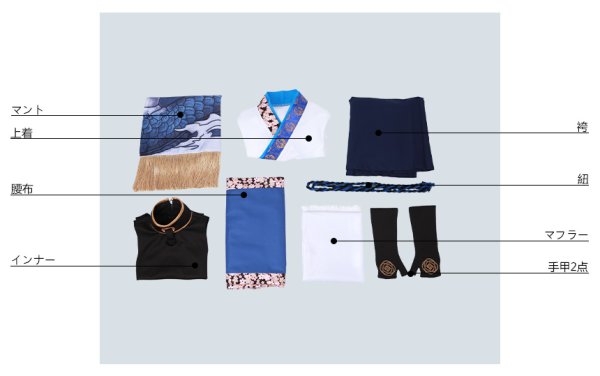 画像10: 【20%OFF】刀剣乱舞 ミュージカル お祭り衣裳(東軍) 真剣乱舞祭2018 大和守安定 コスプレ衣装