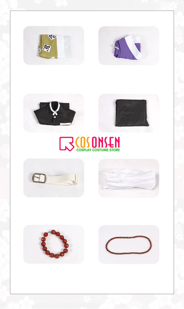 画像8: 【25%OFF】鬼滅の刃 鬼殺隊隊服 岩柱・悲鳴嶼行冥 コスプレ衣装