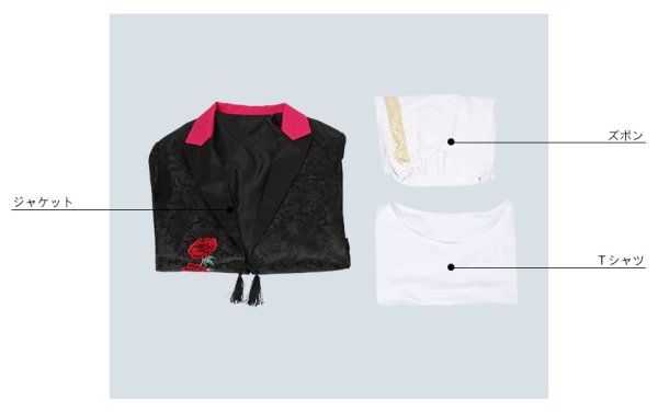 画像6: うたの☆プリンスさまっ♪ 雪月花Ver.FLOWER 黒崎蘭丸 コスプレ衣装