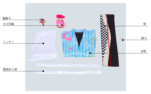 画像7: 【20%OFF】刀剣乱舞 とうらぶ 軽装 乱藤四郎 浴衣 コスプレ衣装