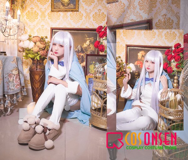 画像6: Reゼロから始める異世界生活 氷結の絆 エミリア コスプレ衣装