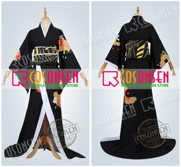 画像10: 【25%OFF】鬼滅の刃 鬼舞辻無惨 女装 コスプレ衣装