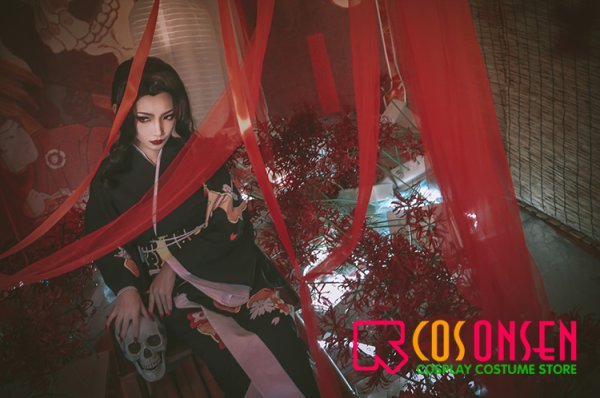 画像5: 【25%OFF】鬼滅の刃 鬼舞辻無惨 女装 コスプレ衣装