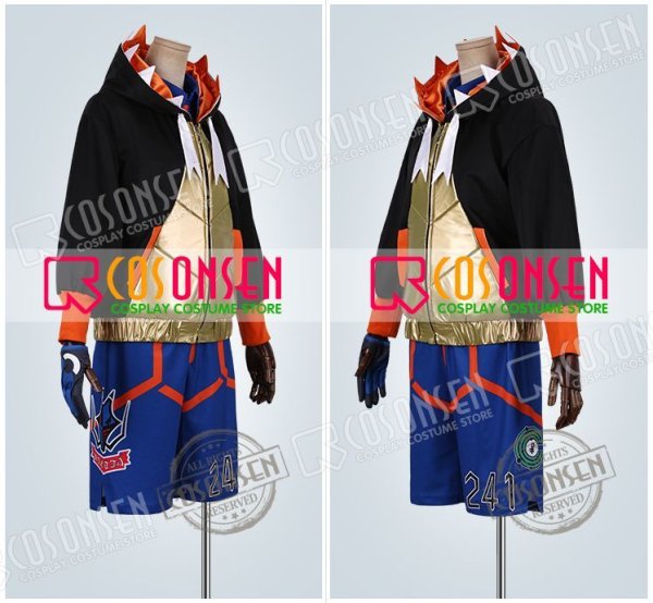 画像3: 【25％OFF】ポケモン ポケモン剣盾 ジムリーダー キバナ コスプレ衣装 プリント版