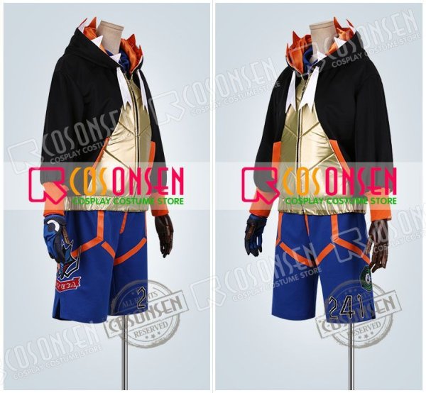 画像3: 【25%OFF】ポケモン ポケモン剣盾 ジムリーダー キバナ コスプレ衣装 刺繍版