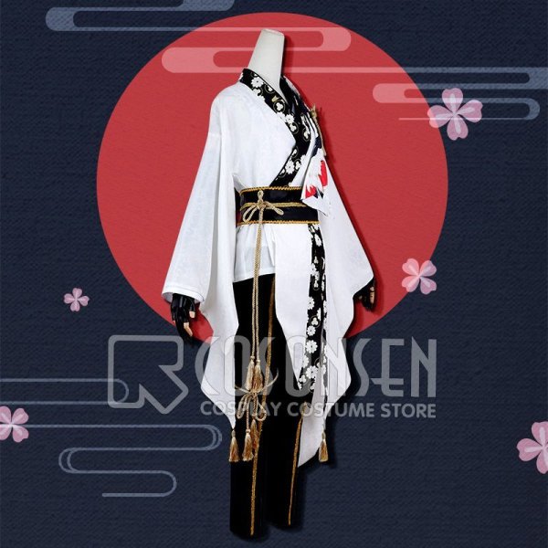 画像3: 刀剣乱舞 ミュージカル2部ライブ衣装 葵咲本紀 鶴丸国永 コスプレ衣装