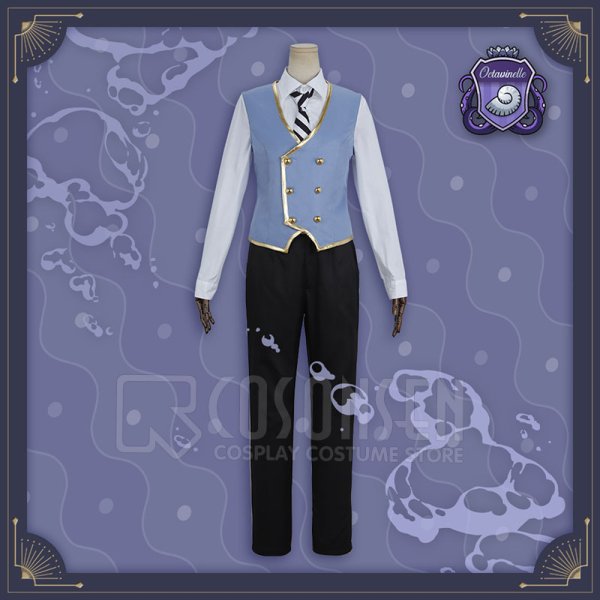 画像6: 【25%OFF】ツイステ風 オクタヴィネル寮 アズール・アーシェングロット ジェイド・リーチ 制服 コスプレ衣装