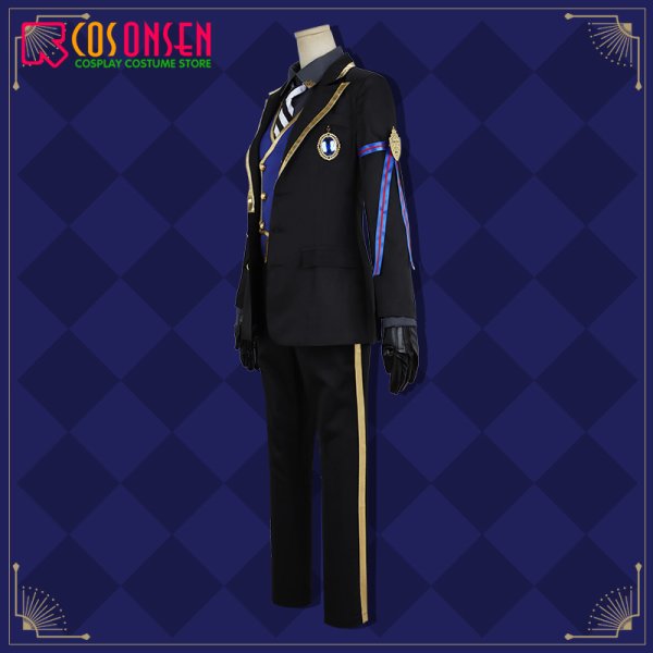 画像3: 【25%OFF】ツイステ風 ポムフィオーレ寮 ヴィル・シェーンハイト 制服 コスプレ衣装