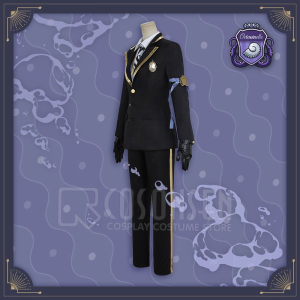 画像4: 【25%OFF】ツイステ風 オクタヴィネル寮 アズール・アーシェングロット ジェイド・リーチ 制服 コスプレ衣装