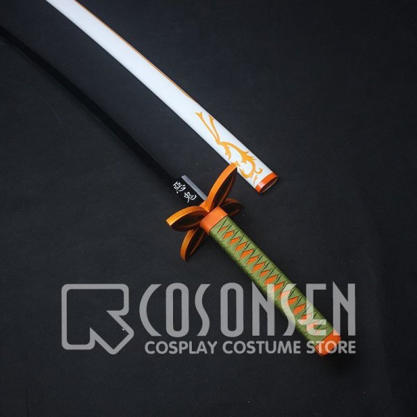 画像6: 鬼滅の刃 蟲柱 胡蝶しのぶ 日輪刀 100CM コスプレ道具