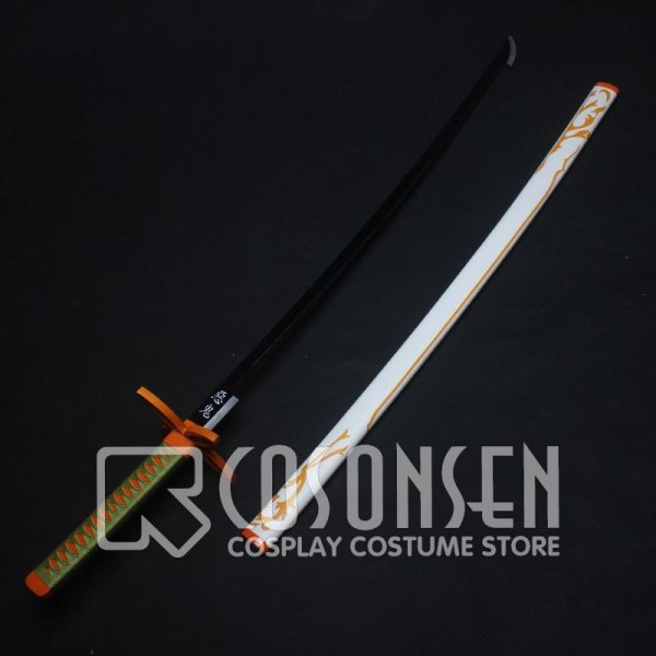 画像4: 鬼滅の刃 蟲柱 胡蝶しのぶ 日輪刀 100CM コスプレ道具