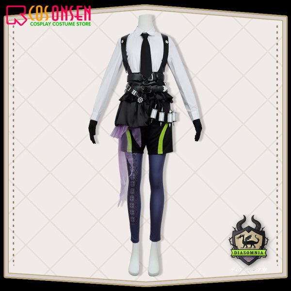 画像4: 【25%OFF&女性L・XLサイズ在庫あり・一週間発送】ツイステ風 ディアソムニア寮 リリア・ヴァンルージュ 寮服 コスプレ衣装