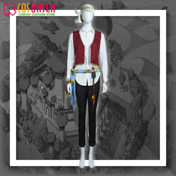 画像6: 【25%OFF】ツイステ風 スカラビア寮 カリム・アルアジーム 制服 コスプレ衣装