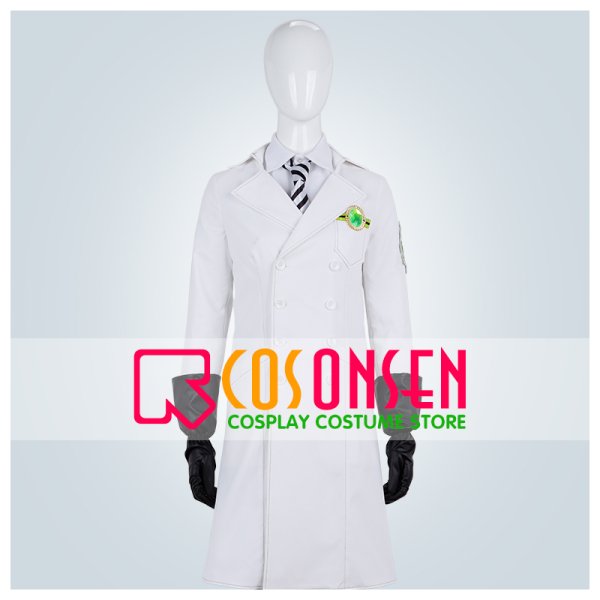 画像1: 【20％OFF】ツイステ風 マレウス・ドラコニア 実験着 コスプレ衣装