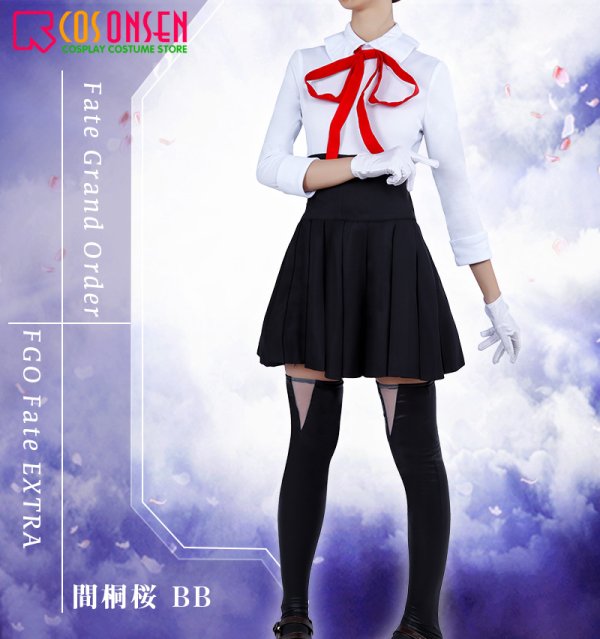 画像6: 【25%OFF】Fate/Grand Order FGO 【25%OFF】Fate EXTRA 間桐桜 BB コスプレ衣装