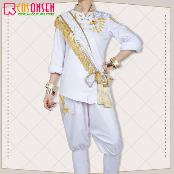 画像4: 【20％OFF】ツイステ風 春を呼ぶ妖精たちの祝祭 カリム・アルアジーム コスプレ衣装 刺繍版