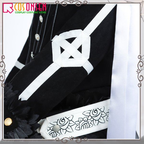 画像10: 【25%OFF】ツイステ風 ハーツラビュル寮 リドル・ローズハート スケルトン コスプレ衣装