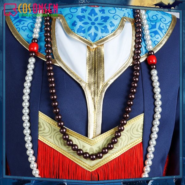 画像8: 【25%OFF】ツイステ風 ディアソムニア寮 マレウス・ドラコニア キョンシー コスプレ衣装(尻尾なし)