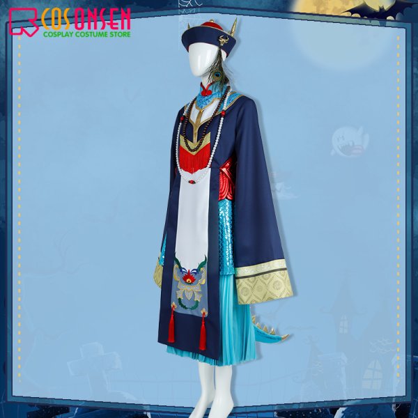 画像4: 【25%OFF】ツイステ風 ディアソムニア寮 リリア・ヴァンルージュ  キョンシー コスプレ衣装(尻尾なし)