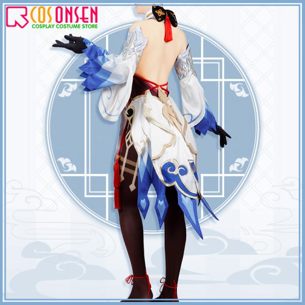 画像4: 原神 璃月港 月海亭 循々守月 甘雨 コスプレ衣装