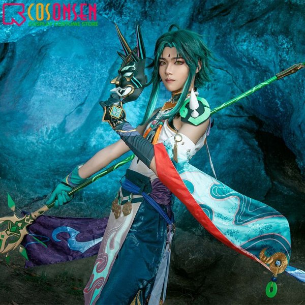 画像3: 原神 璃月港 ? コスプレ衣装(儺面なし)