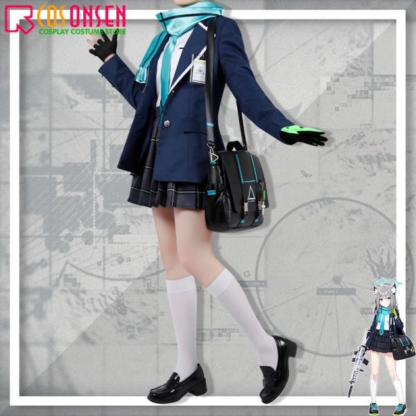 画像3: ブルーアーカイブ Blue Archive ブルアカ ABYDOS シロコ コスプレ衣装(カバン付き)