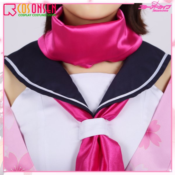 画像6: ブルーアーカイブ Blue Archive ブルアカ 百鬼夜行連合学院1年・忍術研究部 久田イズナ コスプレ衣装(耳、尻尾付き)