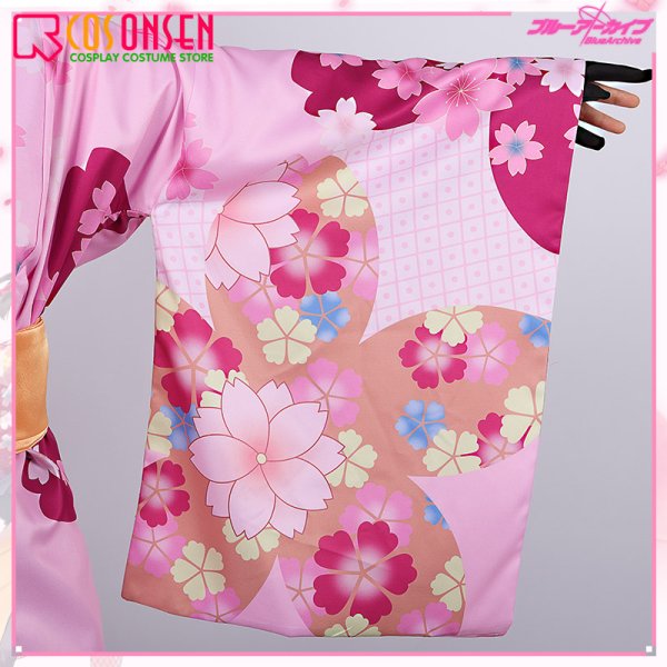 画像8: ブルーアーカイブ Blue Archive ブルアカ 百鬼夜行連合学院1年・忍術研究部 久田イズナ コスプレ衣装(耳、尻尾なし)