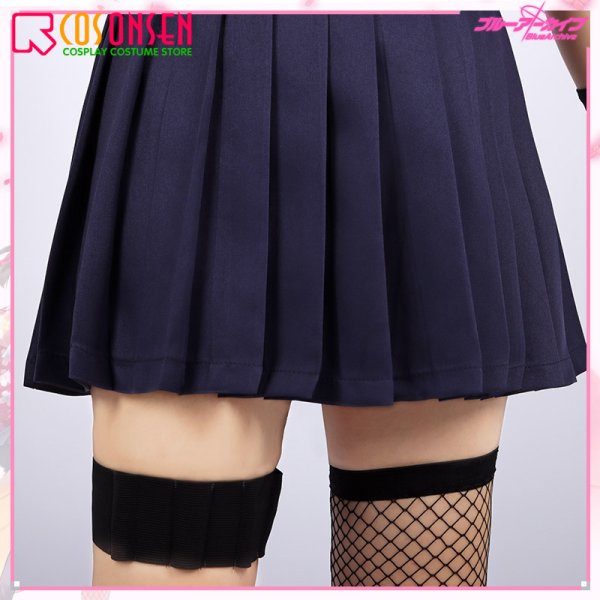 画像10: ブルーアーカイブ Blue Archive ブルアカ 百鬼夜行連合学院1年・忍術研究部 久田イズナ コスプレ衣装(耳、尻尾なし)