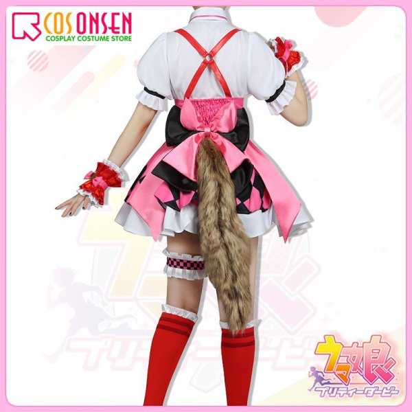 画像8: 【25%OFF】ウマ娘 プリティーダービー スマートファルコン 勝負服 コスプレ衣装(耳、尻尾付き)