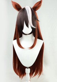 ウマ娘 プリティーダービー シンボリルドルフ コスプレウィッグ 耳付き