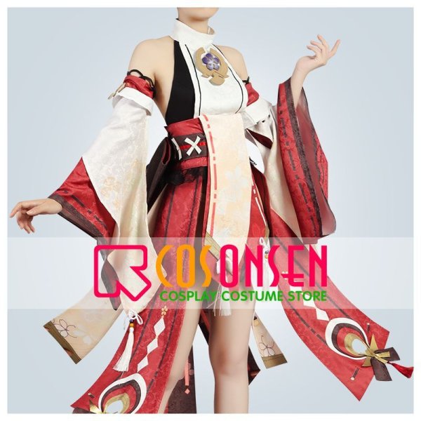 画像1: 【20％OFF】原神 稲妻城 八重神子 コスプレ衣装