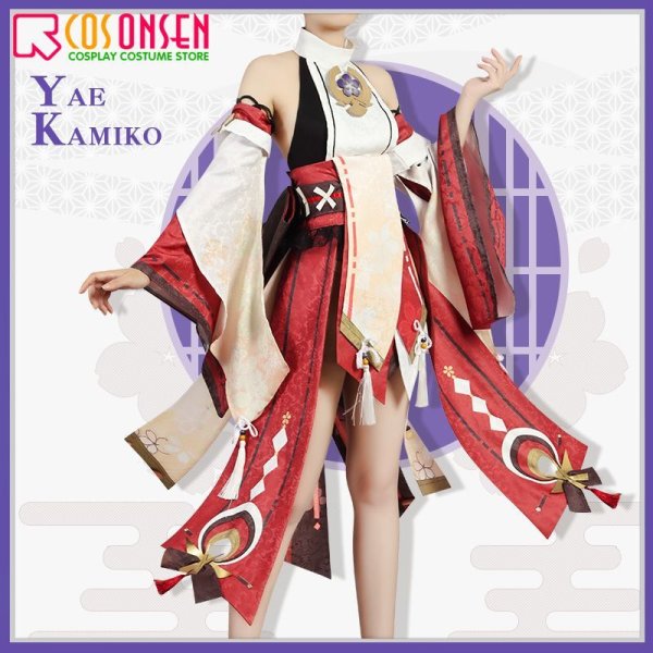 画像2: 【20％OFF】原神 稲妻城 八重神子 コスプレ衣装